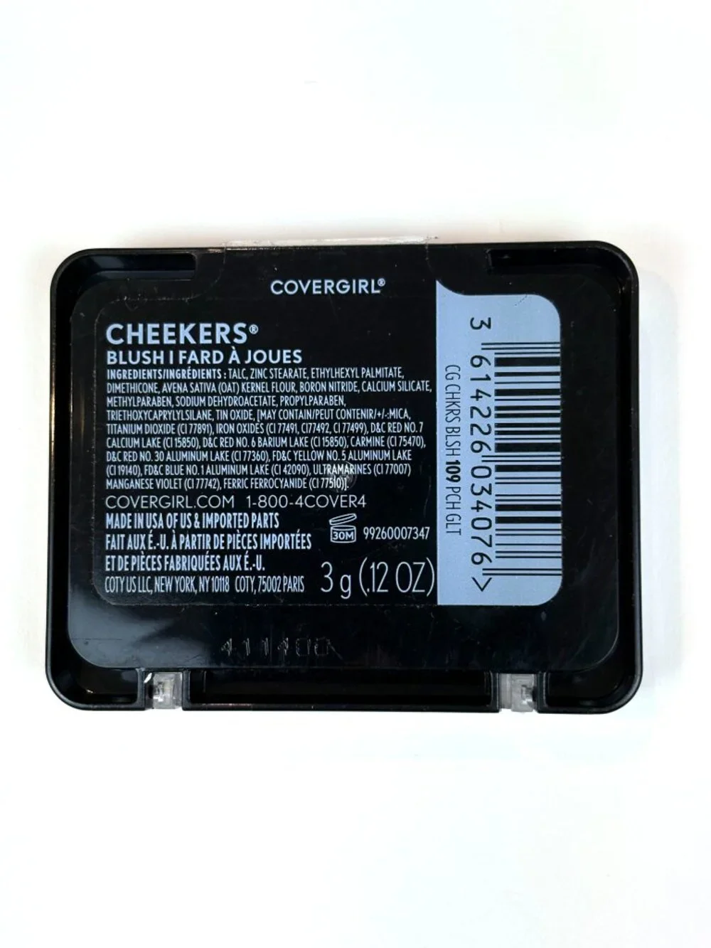 Covergirl Cheekers Blush Compact in the shade 109 Peach Gilt. New. Sealed
